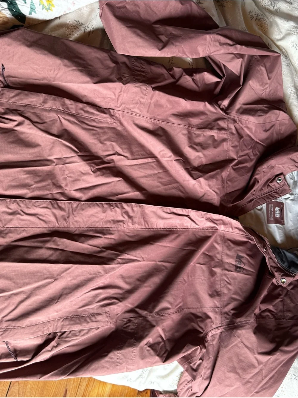 REI Rainier Long Line Rain Jacket - Women's. Color: Rust - Picture 2 of 7
